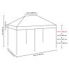 10X20ft EZ Pop Up Canopy Folding Gazebo/Navy