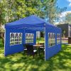 10X20ft EZ Pop Up Canopy Folding Gazebo/Navy