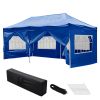 10X20ft EZ Pop Up Canopy Folding Gazebo/Navy