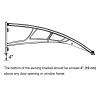 200x100 5mm PC Hollow Sheet Awning