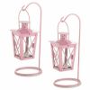 Home Decor Indoor/Outdoor Simple Yet Elegant Square Lantern Set Of 2