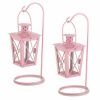 Home Decor Indoor/Outdoor Simple Yet Elegant Square Lantern Set Of 2