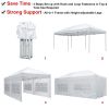 10X20ft EZ Pop Up Canopy Folding Gazebo/White