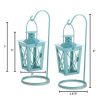 Home Decor Indoor/Outdoor Simple Yet Elegant Square Lantern Set Of 2